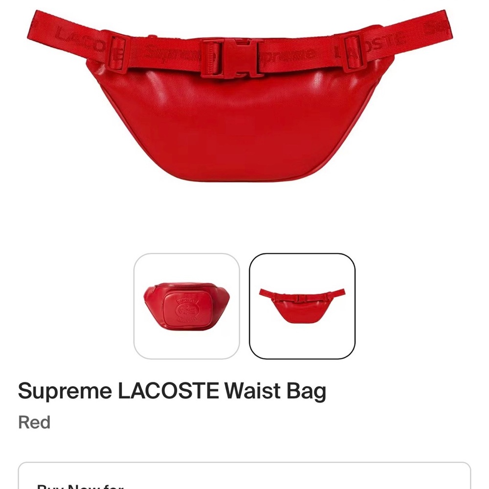 Lacoste Vibrant Red Waist Bag - Picture 4 of 4